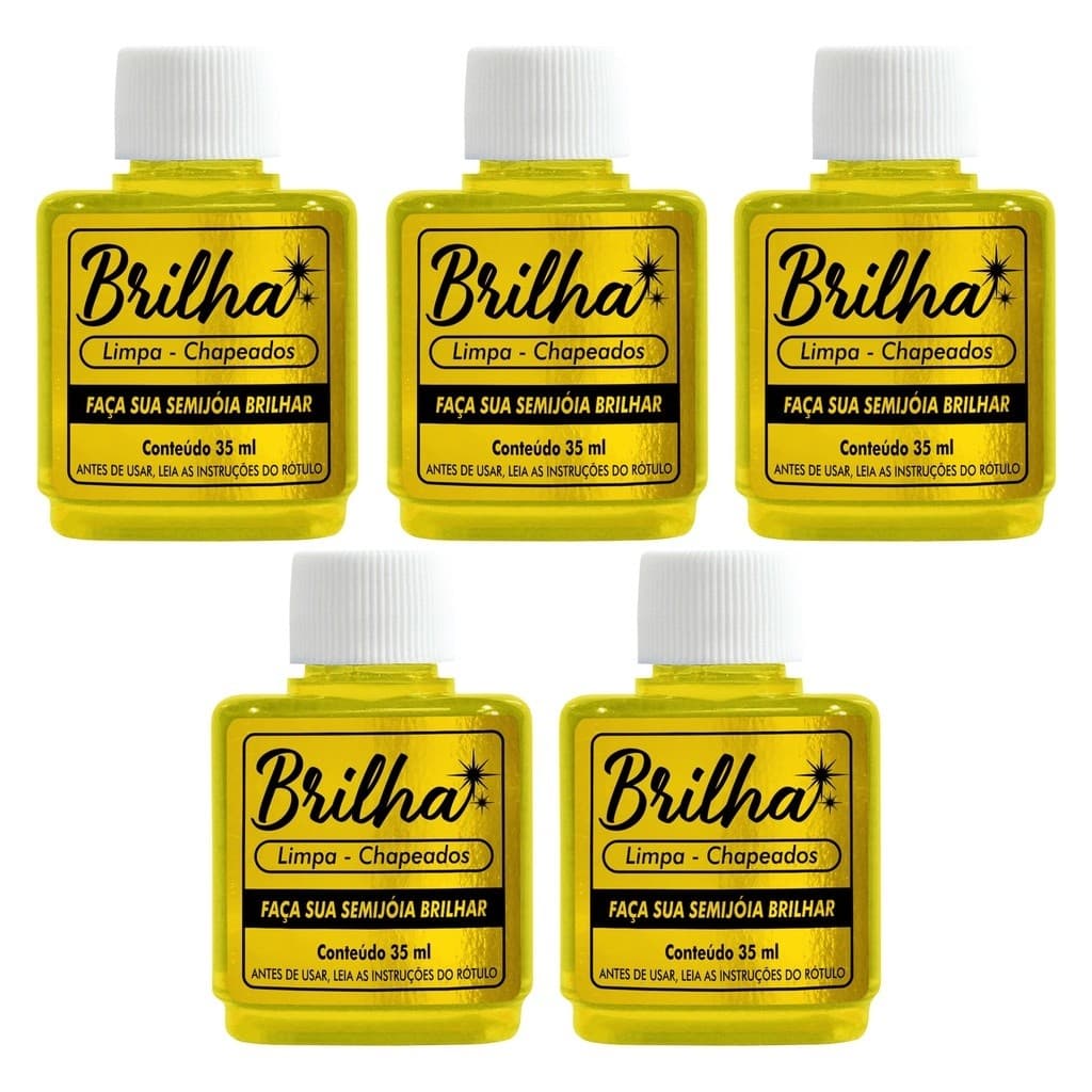 Kit 5 Limpa Folheados Original 35ml - Brilha
