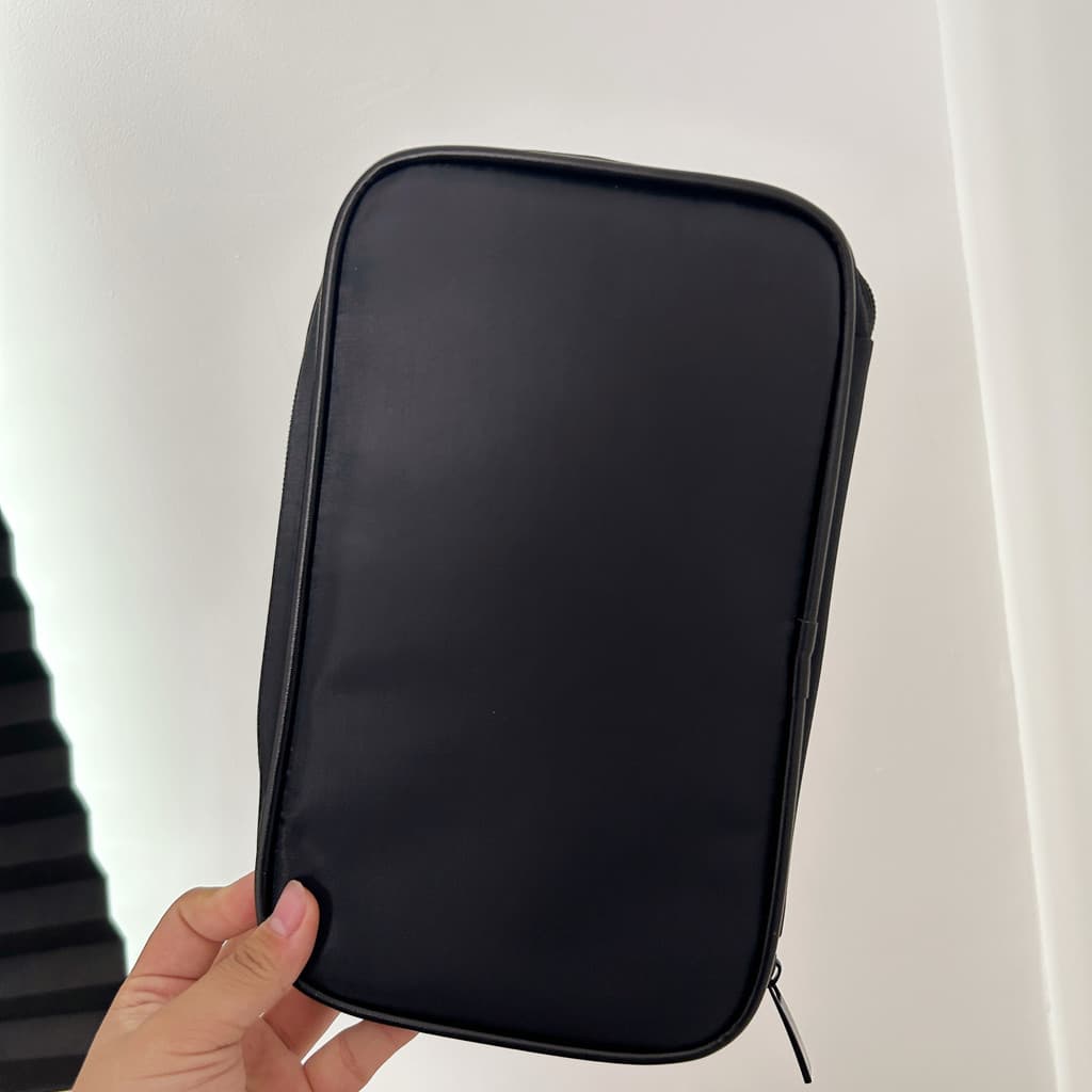 Bolsa de armazenamento de grande capacidade, pincel de maquiagem, produtos de cuidados com a pele, bolsa portátil