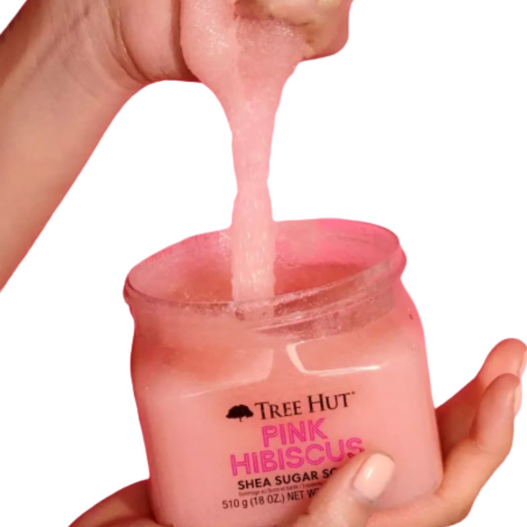 Esfoliante Corporal Tree Hut Pink Hibiscus Shea Sugar Scrub 510g – Hidratação e Renovação da Pele