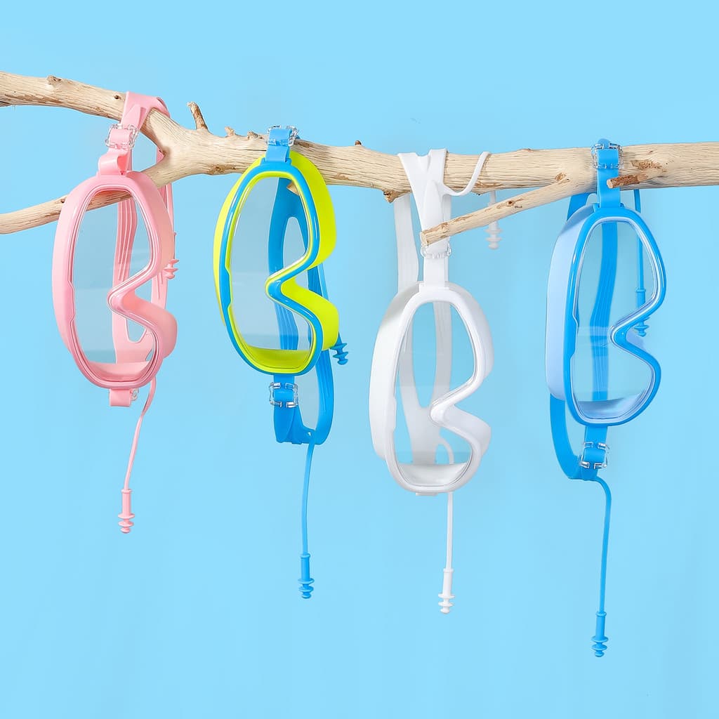 Crianças óculos de natação à prova dwaterproof água Anti-nevoeiro óculos de alta definição meninos meninas mergulho joga