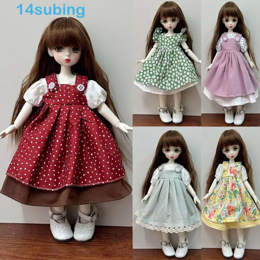 SUBING Vestidos Elegantes De Boneca , Roupas De Festa Humanóide De 30 Cm Casuais , Saia De Princesa