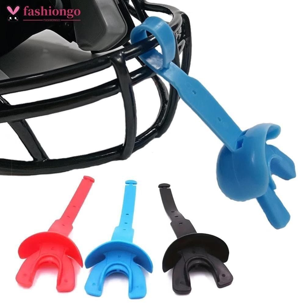 FASHIONGO Protetor Bucal De Dois Andares Para Futebol Americano , 1 Peça , Com Cordão , Combate Livre , Boxe , Hóquei ,