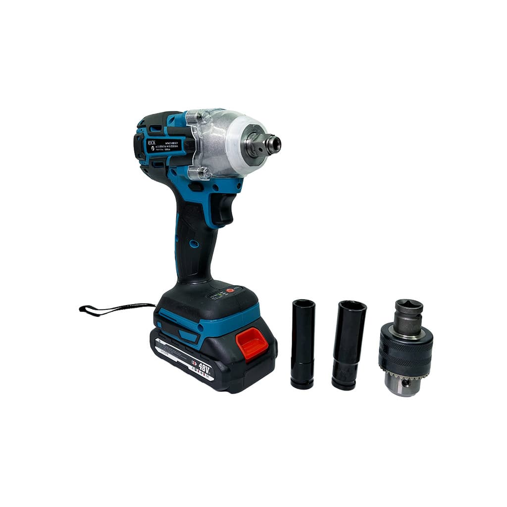 Chave De Impacto Bateria 48v Sem Fio Com Soquetes
