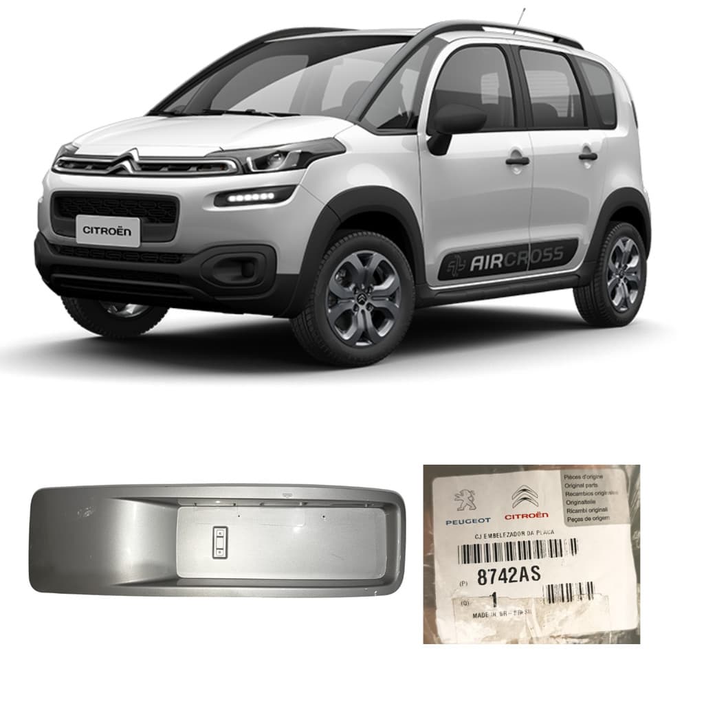 Moldura Placa Tras Citroen Aircross PSA Orig 8742AS