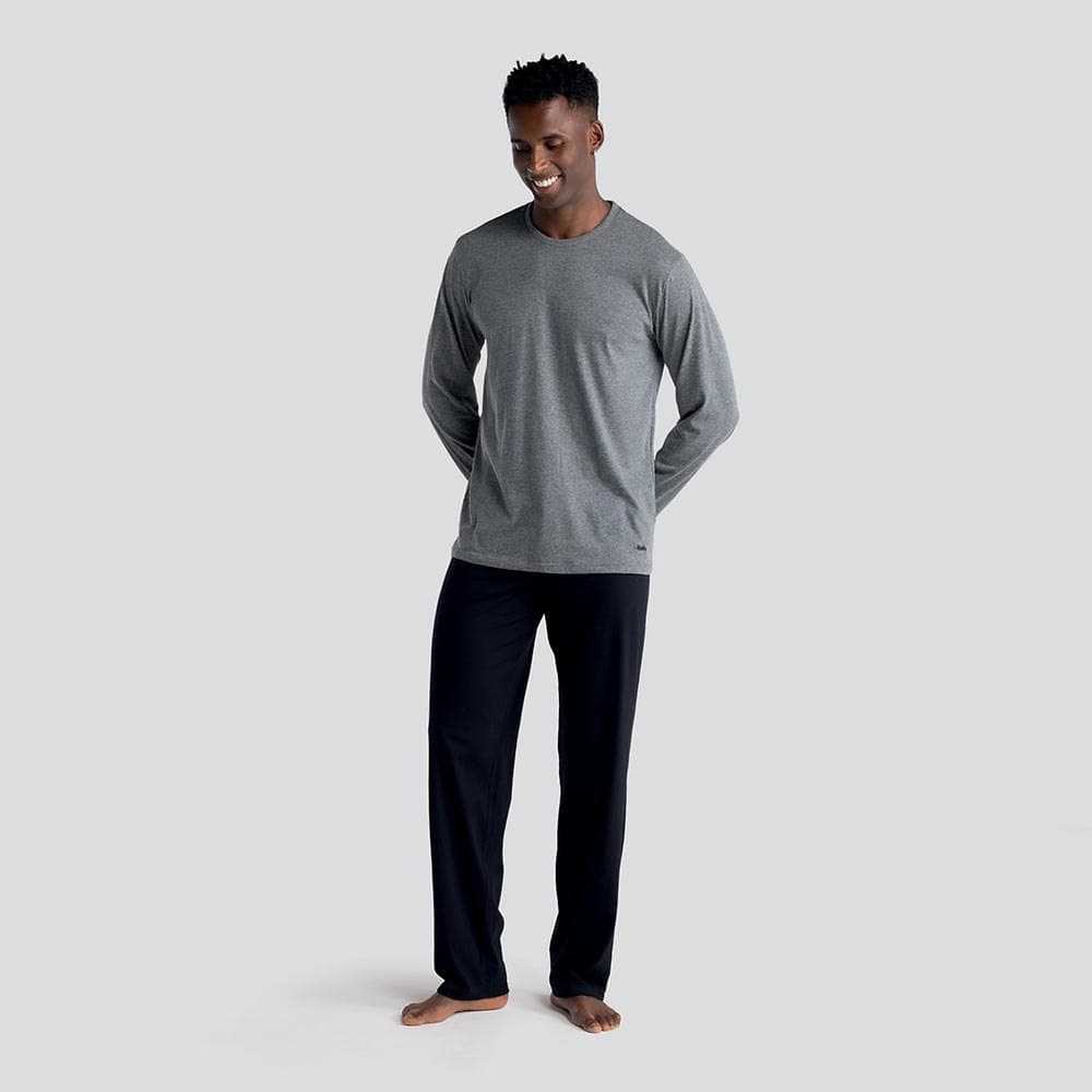 Pijama Manga Longa Gola Careca