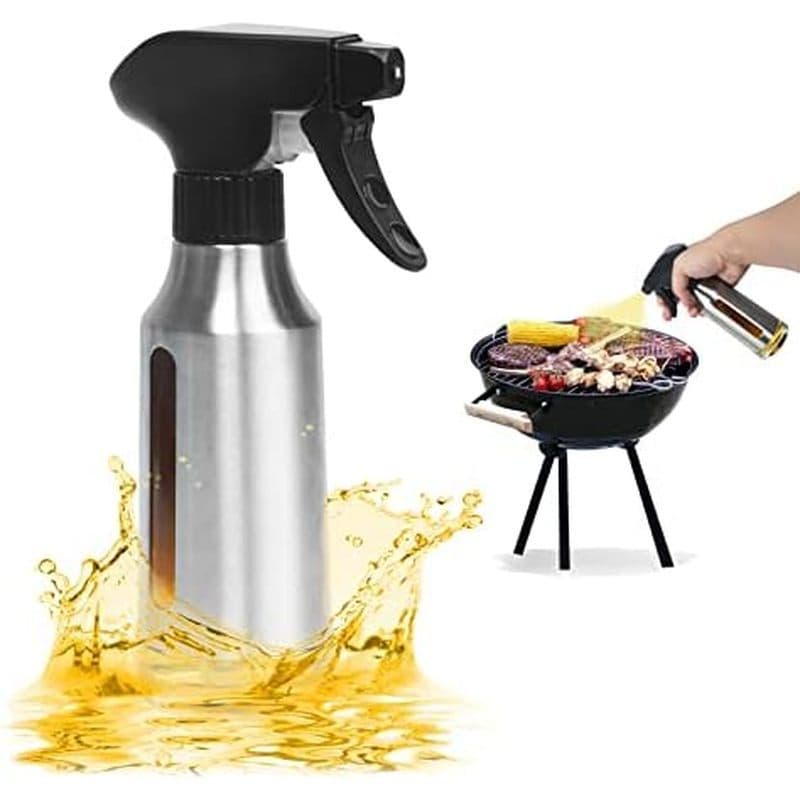 Frasco De Spray , Pulverizador De Azeite De 180ml Para Cozinhar , Senhor De Óleo De Aço Inoxidável Fritadeira De Ar , Ga