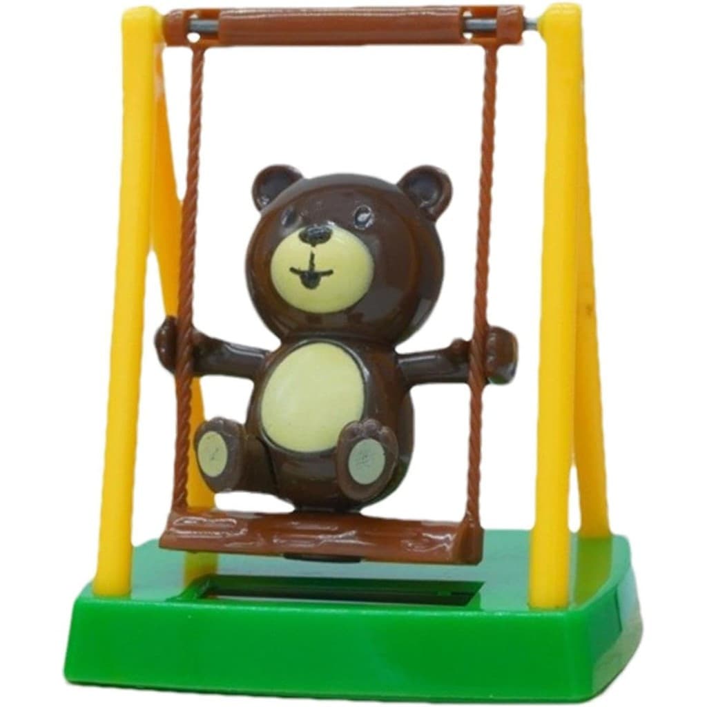 Boneca De Painel Solar , Baloiço Fofa , Figurino De Urso De Dança Decoração De Carro Com Energia Brinquedo De Mesa De Es