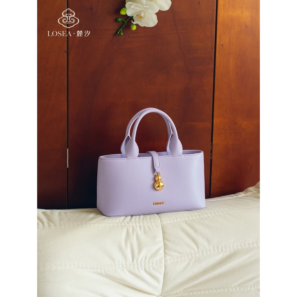 LOSEA LOSEA < Fu Lu · Jinshu > Bolsa Concubina Cabaça Original Feminina 2026 Novo Estilo Roxo Cross-body Bag
