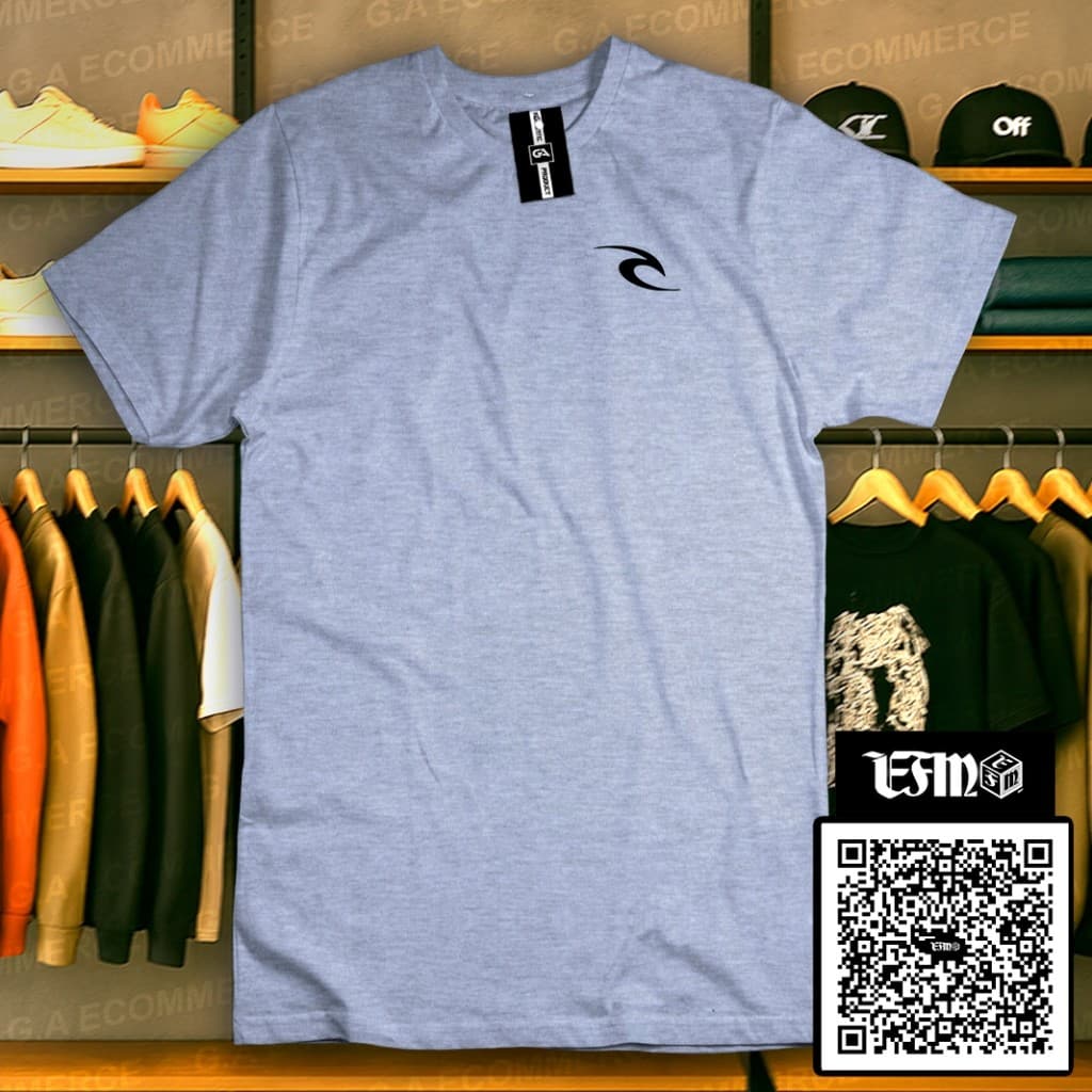 Camiseta Masculina Camisa T-Shirt R.C Rip Curl Canto 3D  Old School 90 Surf Skate Conforto e Estilo