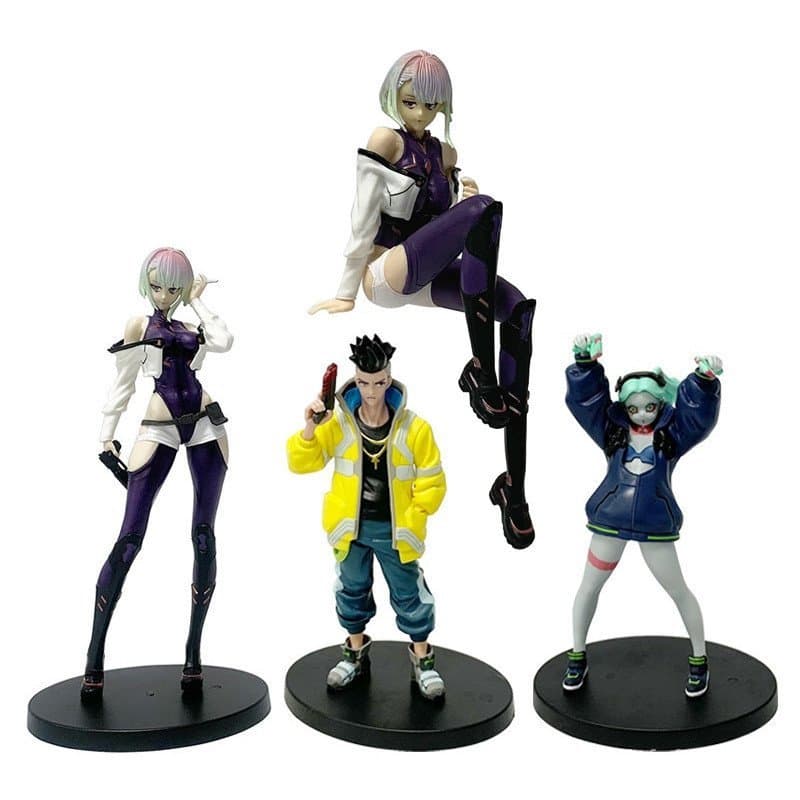 1 Peça 16-22cm Anime Cyberpunk : Edgerunners Figura Lucyna Kushinada David Martinez Rebecca Figuras De Ação Em PVC Model
