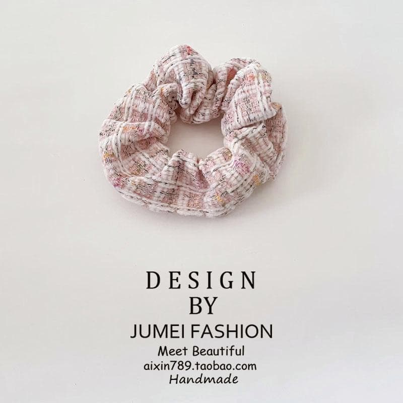 Outono inverno estilo coreano doce suave lã Scrunchy anel de cabelo feminino High-End sentir grande temperamento corda d