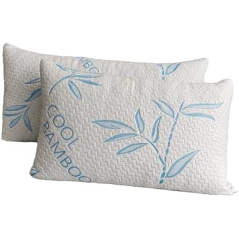 Pacote Com 2 Almofadas King Size Para Dormir , Travesseiro De Cama Ajustável De Espuma Viscoelástica Desfiada Capa Remov