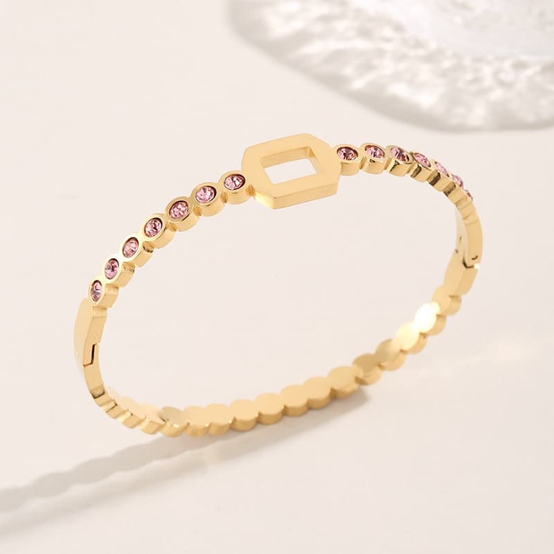 Pulseira de aço titânio Ht, aço titânio que não desbota, pulseira de aço inoxidável com design único em forma de onda e