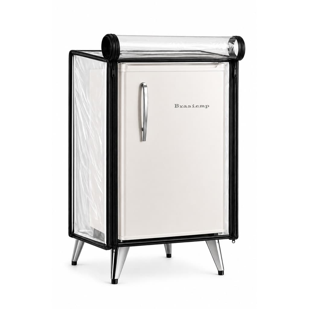 Capa Para Frigobar Brastemp Retro 76L - Pvc Transparente