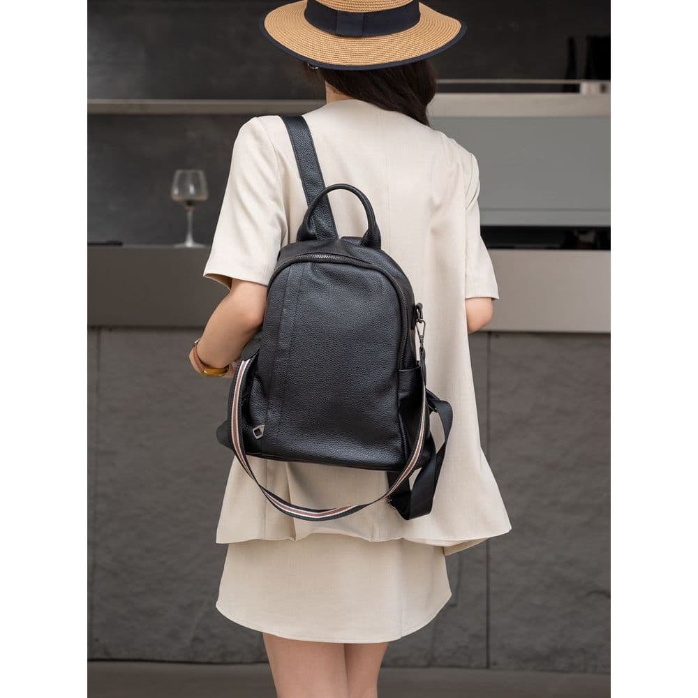 Genuíno couro genuíno senhoras Commuter mochila 2025 outono inverno novo estilo elegante All-Match viagem mochila de cou