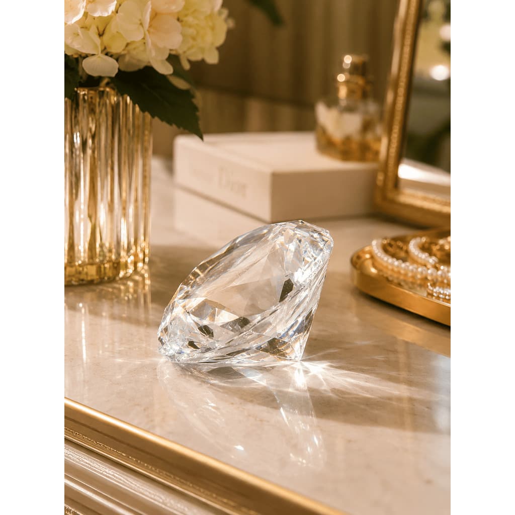 Diamante De Cristal Grande Foto Unhas De Gel Transparent 6cm