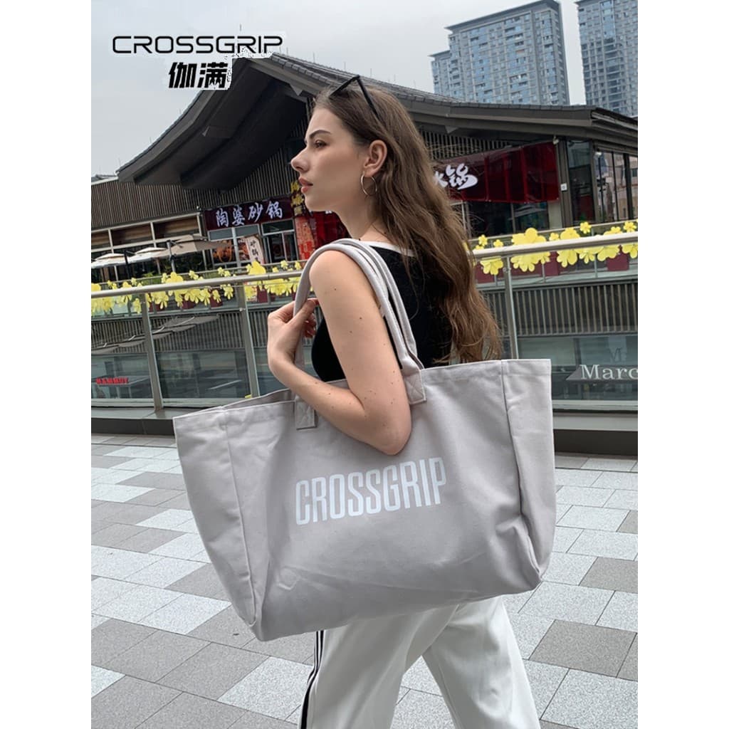 Crossgrip Gaman Bolsa Esportiva de Lona Sacola de Grande Capacidade Bolsa de Yoga Casual All-Match Moda Simples