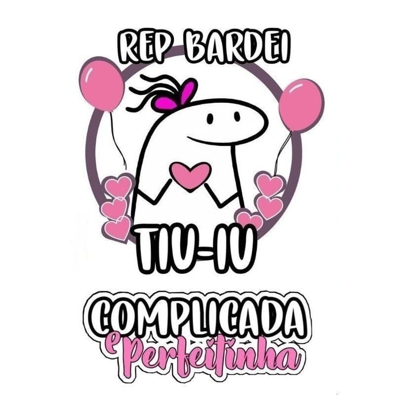 Topo Topper de Bolo Flork Bento Divertido Personalizado Nome Idade - Mod13