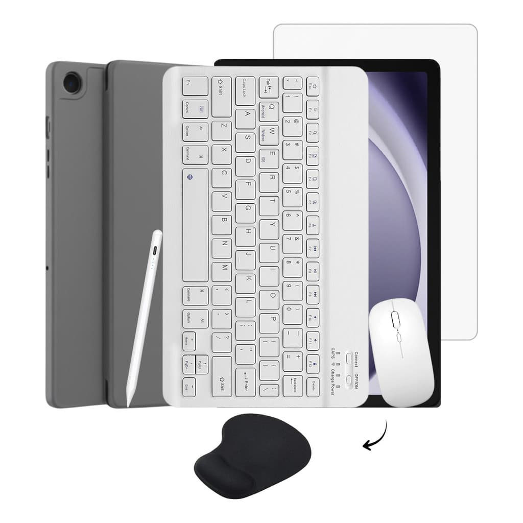 Kit Capa Para Tab A9+ Teclado Mouse Pad Caneta E Película