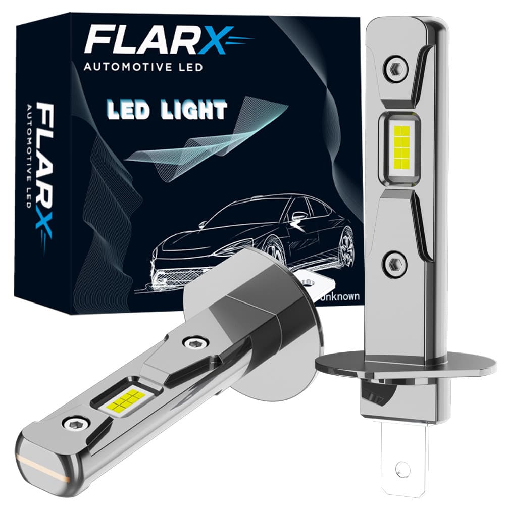 Par Lâmpada Farol de Carro Ultra Super Led Mini H1 H3 Super Branca 6500K Alta ou Baixa
