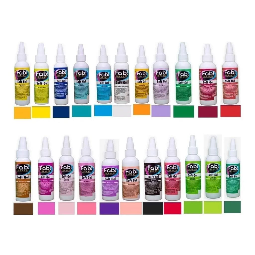 Corante Soft Gel 60g Comestível Concentrado Softgel