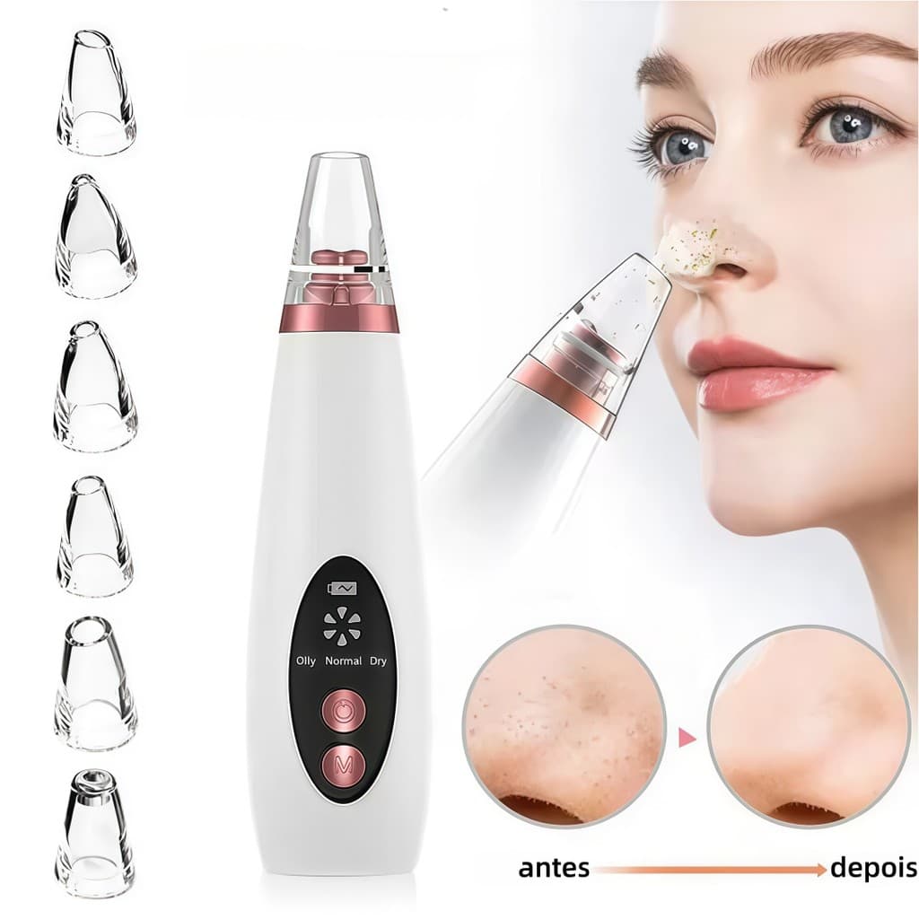 Dispositivo Elétrico de Limpeza Facial Removedor de Cravos e Impurezas