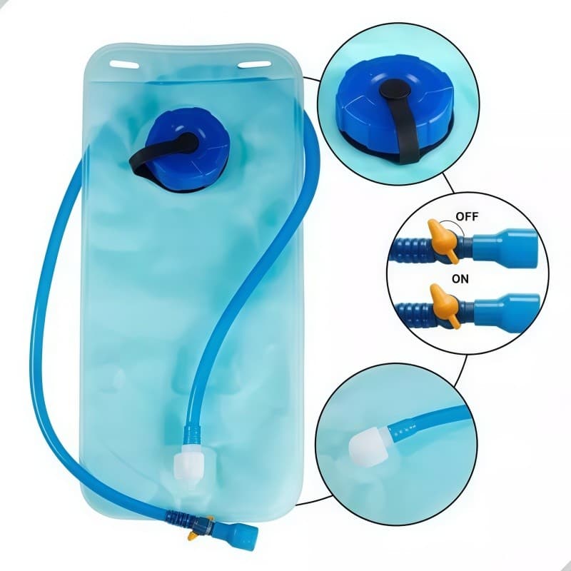 1pc/2pcs Refil De Água Para Mochila Hidratação 2 Litros Para Bicicleta Ciclismo Camping Trilha Com Mangueira