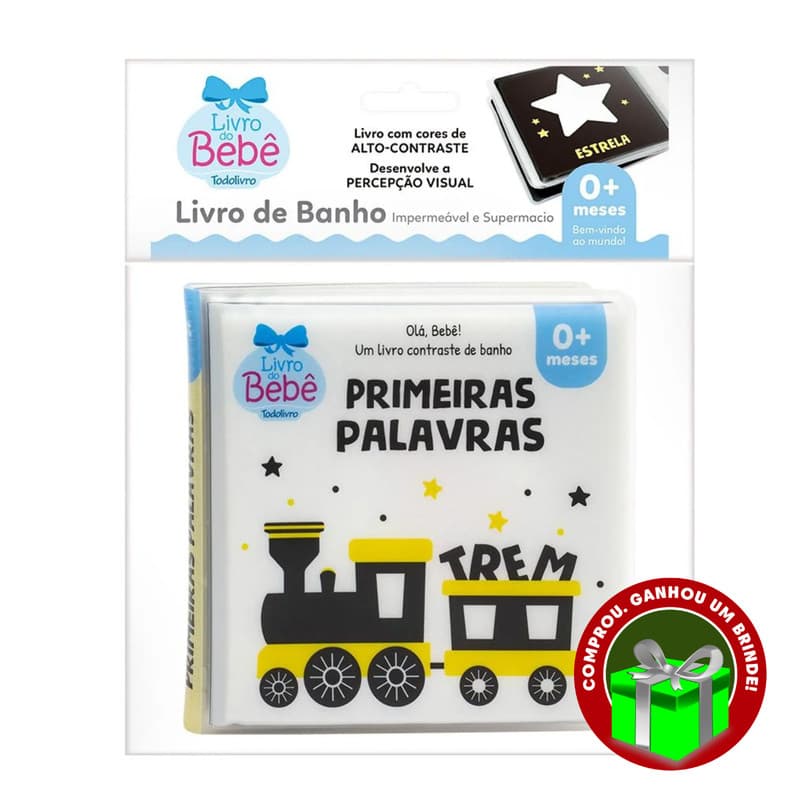 Livro Olá, Bebê! Um livrinho Contraste de Banho: Primeiras Palavras SBN Crianças Filhos