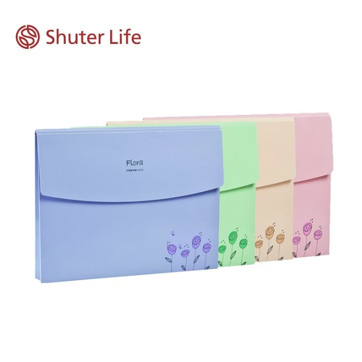 Shude Papelaria FB205 Saco de arquivo A4 Saco de arquivo Saco de papel de teste de dados Saco de recibo Estilo feminino