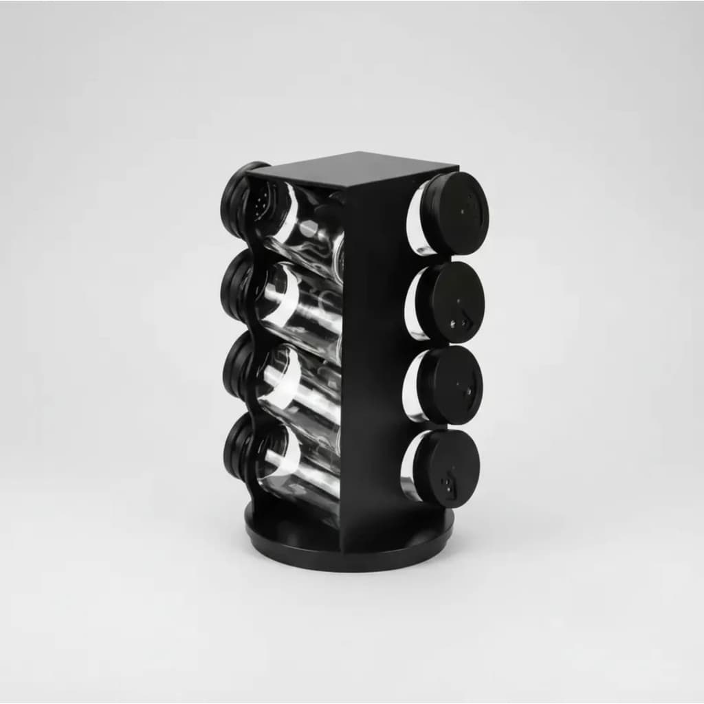 Porta Temperos Giratório 8 Potes Organizador Cozinha 360°