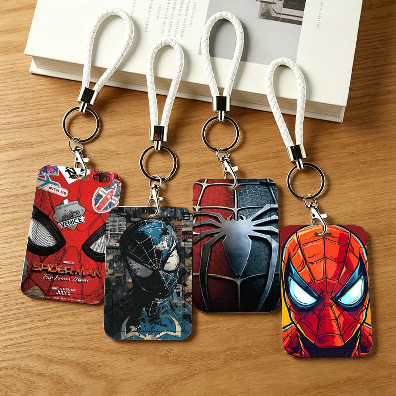 Porta-Cartões Temáticos Do Homem-Aranha De Super-Herói , Tipo Deslizante Para De Campus , Metro E Transporte Público