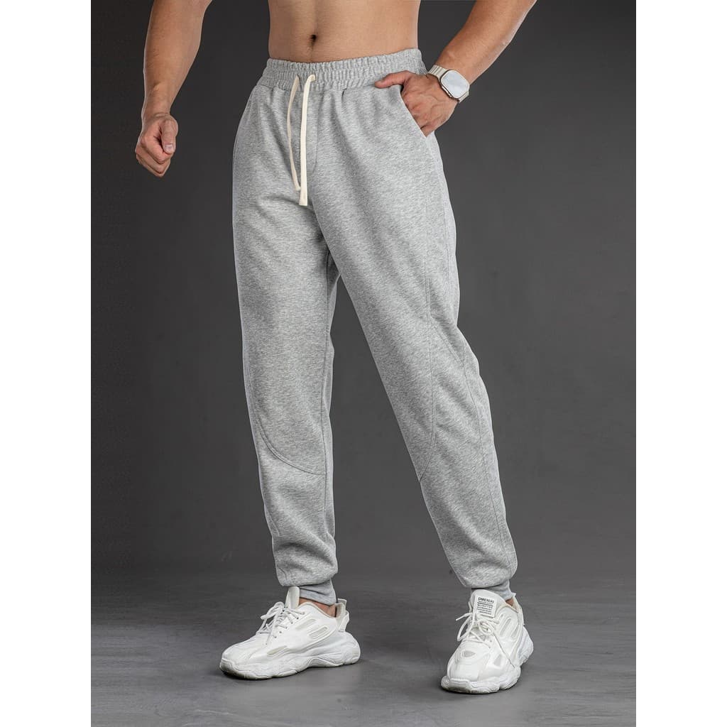 Novas calças esportivas americanas dos homens Casual Sweatpants fechamento correndo treinamento calças de Fitness calças
