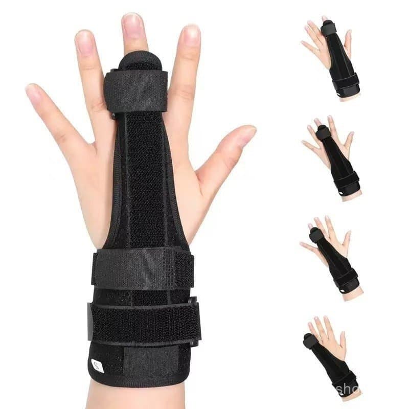 Suporte Respirável Para Pulso E Dedo , Protetor De Mão Ajustável Esportes , Cinta Multifuncional Polegar/4 Dedos