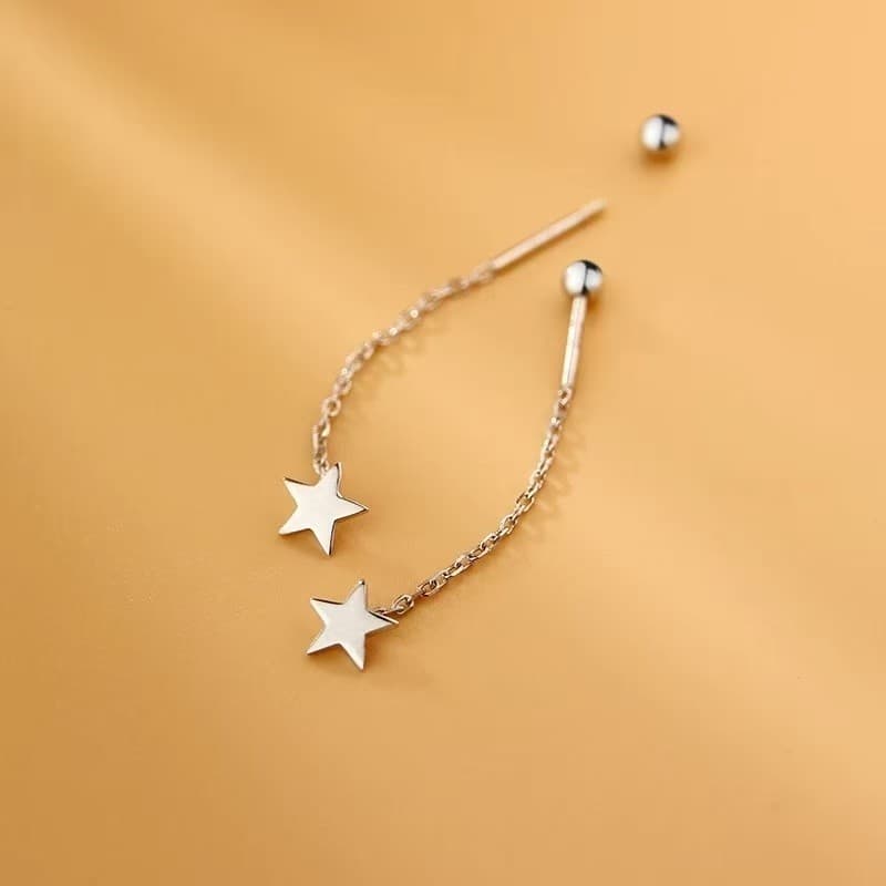Brinco Pendente Estrela Natalina Dupla Face – Delicado, Brilhante e de Alta Qualidade

（关键词覆盖：brinco pendente / estrela