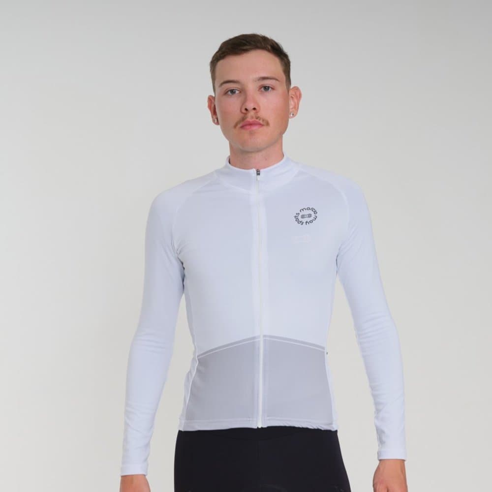 Jaqueta Peluciada Ciclismo Slim Com Bolso Unissex Off White | Marcio May Sports