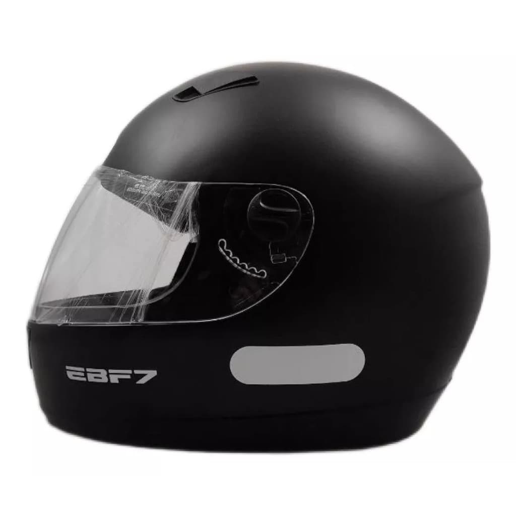 Capacete Moto Ebf E7 Solid GT Carbon Preto Fosco