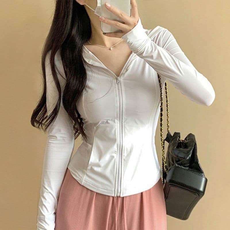Xiaoye protetor solar de seda gelo roupas verão Anti-ultravioleta protetor solar roupas fino-ajuste Yoga respirável fino