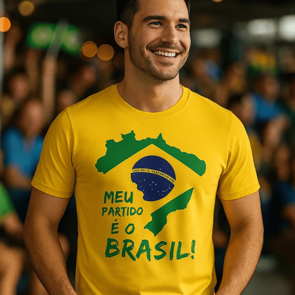 Camiseta Patriota Blusa  Brasil Independência Bolsonaro Nação País Brasileiro Partido Democracia