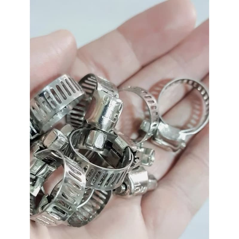 Abraçadeira Americana Inox 10-16mm  Kit 10, 20, 30, 40 ou 50 Unidades
