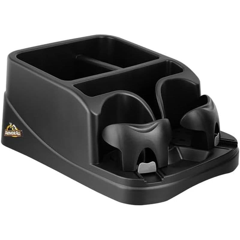 Armor Todos Os Organizadores De Console De Carro , Organizador De Assento Com 2 Porta-Copos Ajustáveis , 3 Compartimento