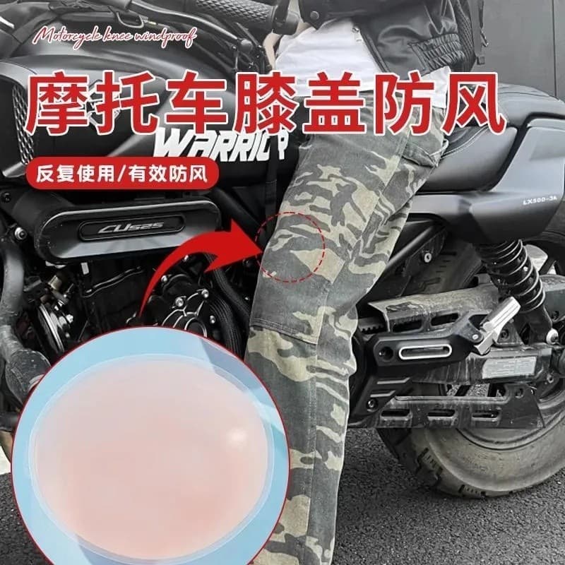 Motocicleta joelho à prova de vento adesivo inverno equitação à prova de vento conjunta mantendo quente uso ao ar livre