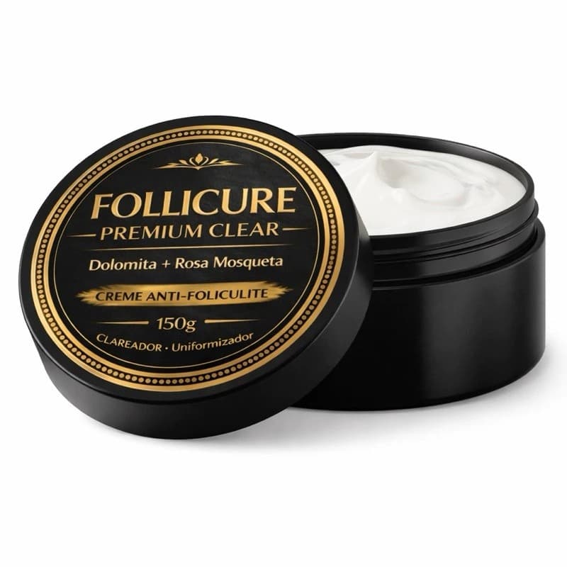 Follicure Premium Clear Creme Anti-Foliculite 150g – Elimina Pelos Encravados,Clareia a pele para gluteos virilha axilas