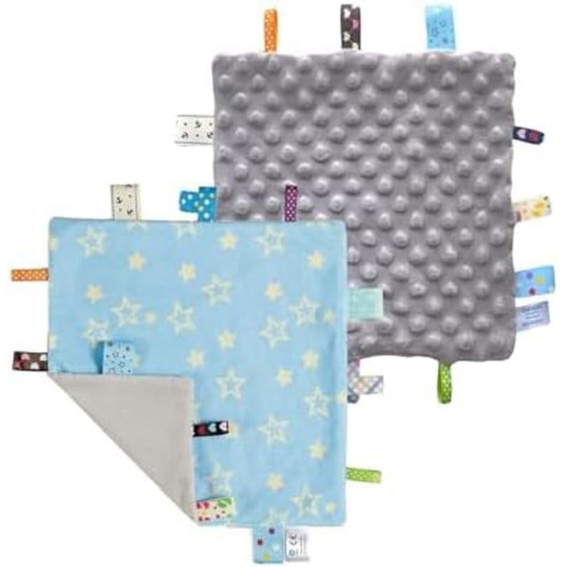Cobertores De Segurança Com Etiqueta CREVENT Para Bebês , Macios E Pequenos Amores Meninos , Cobertor Sensorial De Edred
