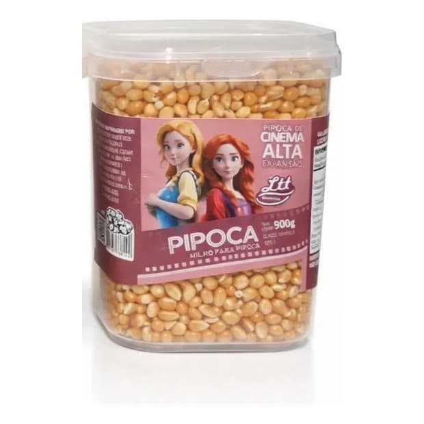 Milho Pipoca Tradicional Alta Expansão Com Pote Rosa 900g - Original - OFICIAL - LáFerrer