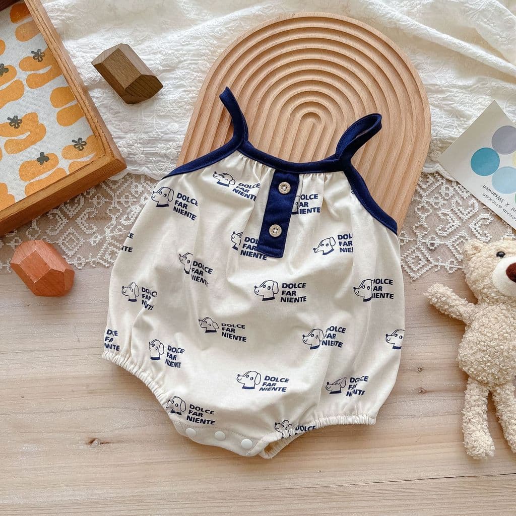 Coreano coreano bebê 6 roupas de verão estilingue macacão 0-1 bebê classe um macacão 4 algodão puro barriga bebê macacão