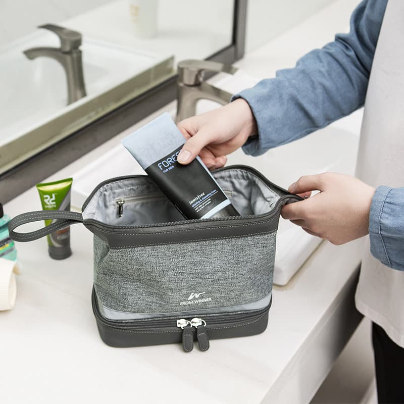 Viagem toalete viagem saco de higiene pessoal saco cosmético feminino masculino portátil ferramenta útil saco de armazen