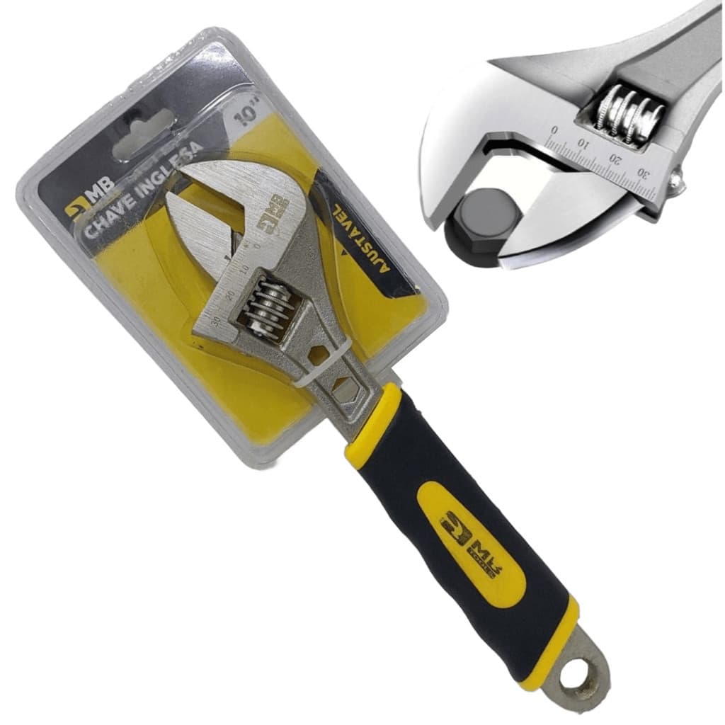Chave Inglesa Ajustável 12 Polegadas 320mm Aço Cromada Ferramenta Resistente