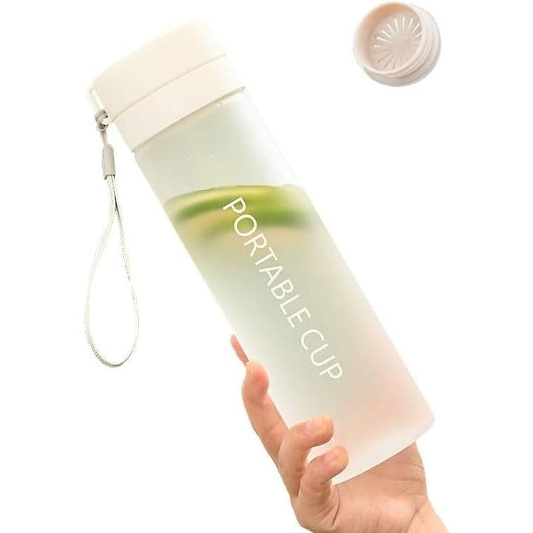 Garrafa de Água Esportiva 800ml Plástico Não Tóxico Durável com Filtro Portátil à Prova de Vazamentos Copo de Água Espor