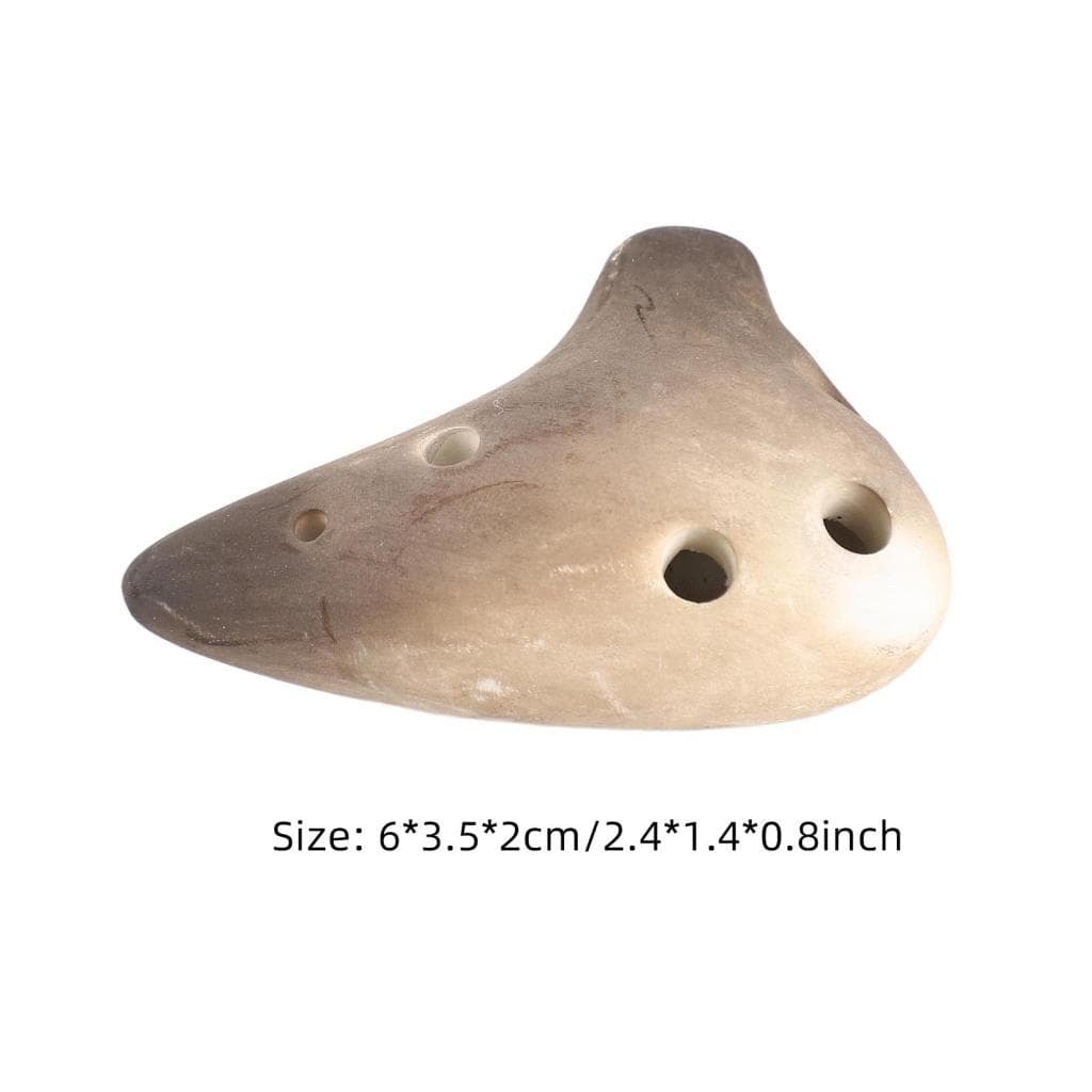 Photop-BR 6 furos de cerâmica ocarina alto C estilo submarino instrumento musical com cordão partitura musical para