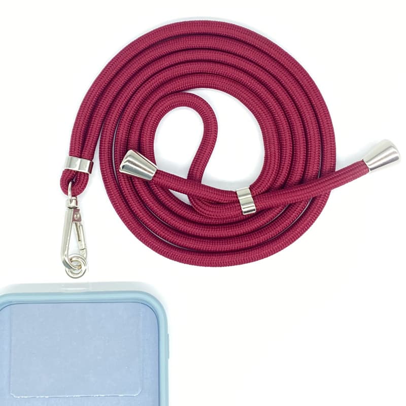 Cordão Diagonal para celular, pode pendurar nas costas, estilingue de pescoço com remendo retrátil ajustável, masculino